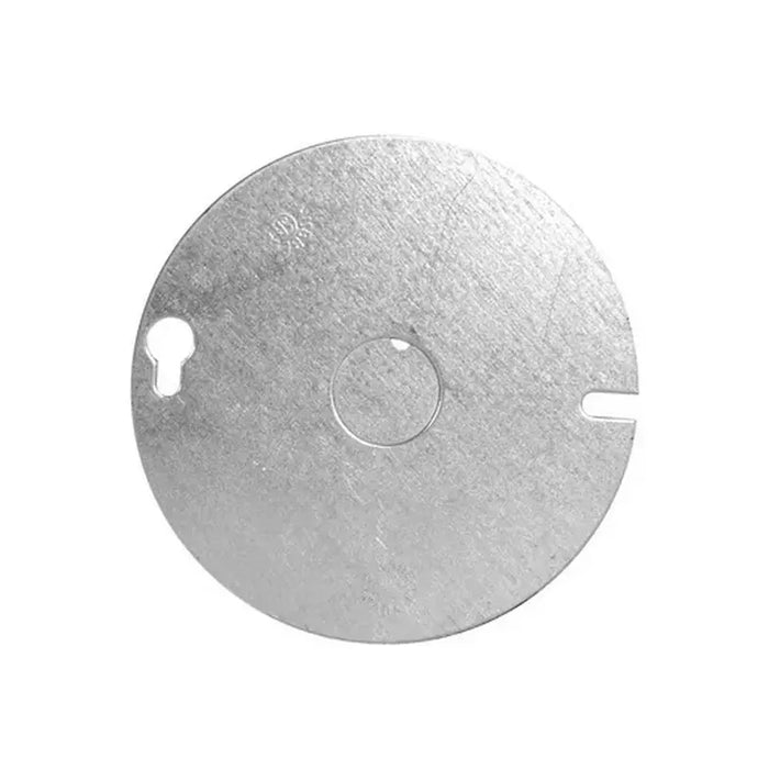 54C6 Couvercle de boîte octogonale de 4 po, couvercle plat, ouverture 1/2 po