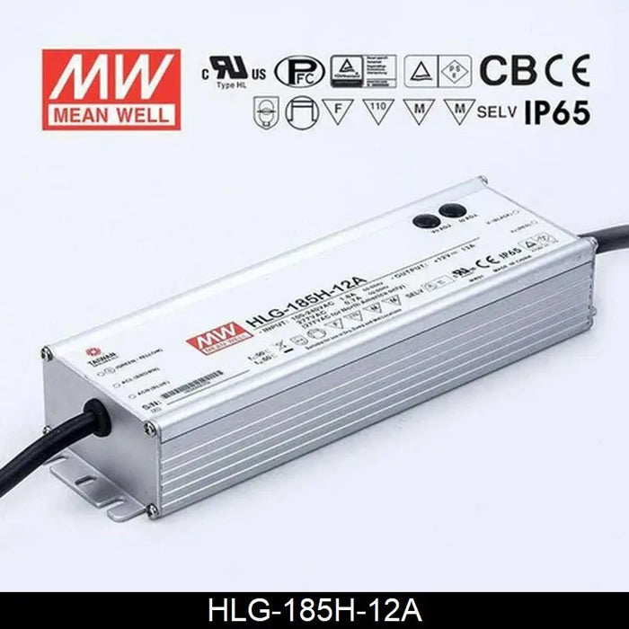 Mean Well HLG-185H-12A Bloc d'alimentation DEL 12V de 185W constant