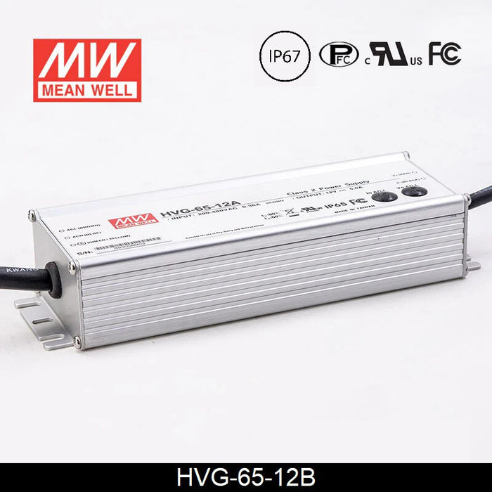 Mean Well HVG-65-12B Bloc d'alimentation DEL 12V de 65W constant