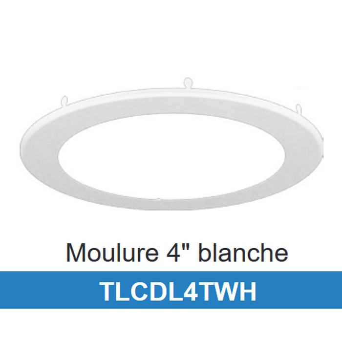 Technilight moulure pour TLCDLUS4R12AWH 4"