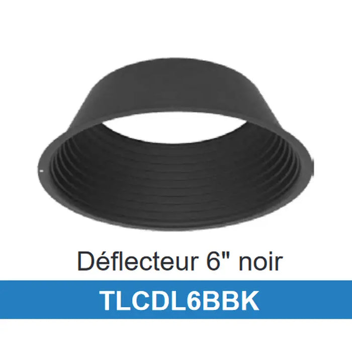 Technilight déflecteur pour plafonnier DEL TLCDLUS6R17AWH 6"