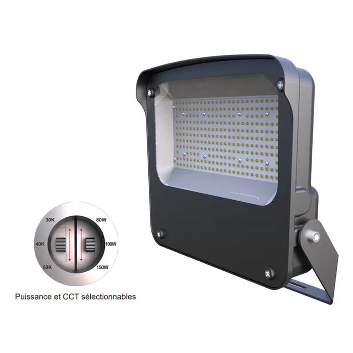 Technilight série TLFLG Projecteur DEL extérieur support TU 3/4/5K