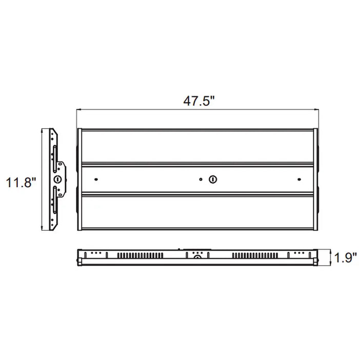 Technilight série TLHBL Luminaire 4' DEL intérieur pour plafond haut 3500/4/5K