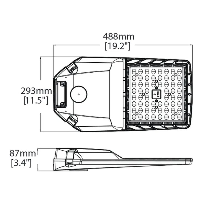 Technilight série TLLA Luminaire de rue DEL extérieur 4K