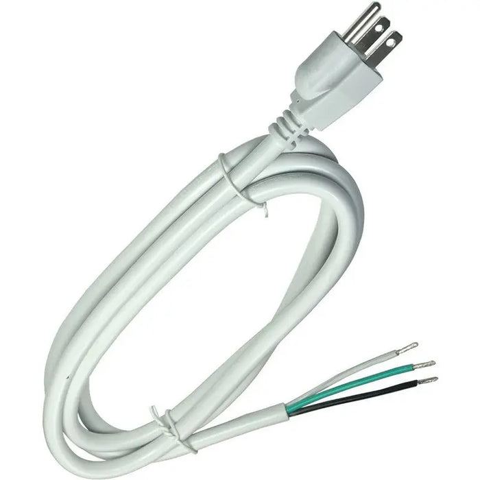 Câble d'alimentation électrique 3 pins, 8' Blanc