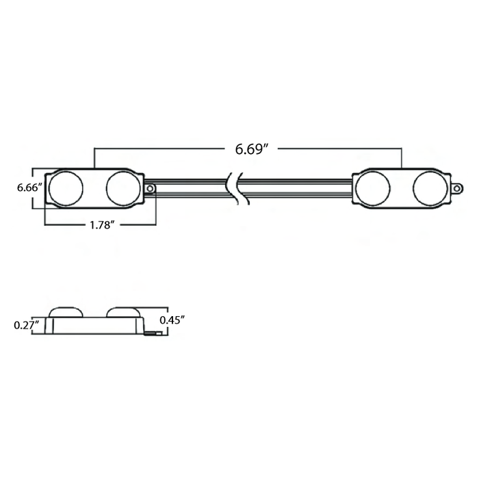 Allanson L307W2TW24P LEDgen3 Module 24V DC 0.7 watts 7000K