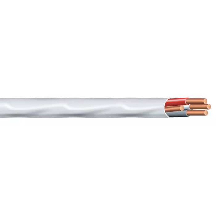 Transfed 14/3 NMD90 Construction Electrical Wire White 300v