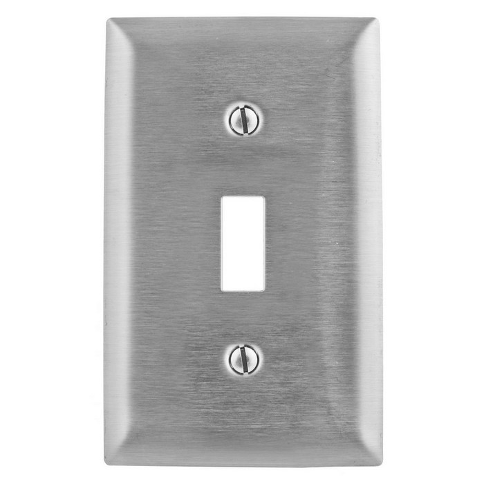 SS1C Stainless Steel Wall Plate with 1 Gang 347v Switch Opening