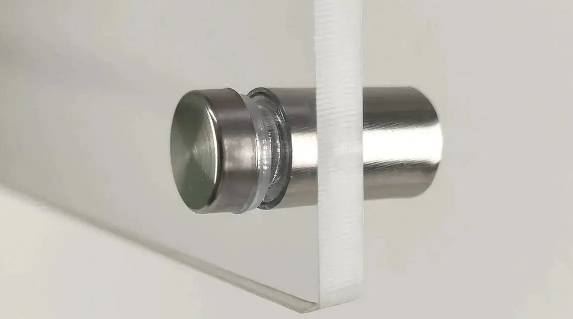 Support pour panneau mural noir en acier inoxydable 1/2' x 1' (12mm x 25mm) 