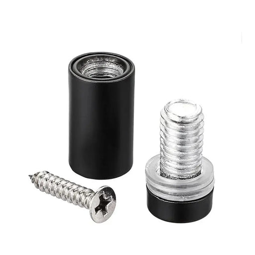 Support pour panneau mural noir en acier inoxydable 1/2' x 1' (12mm x 25mm) 