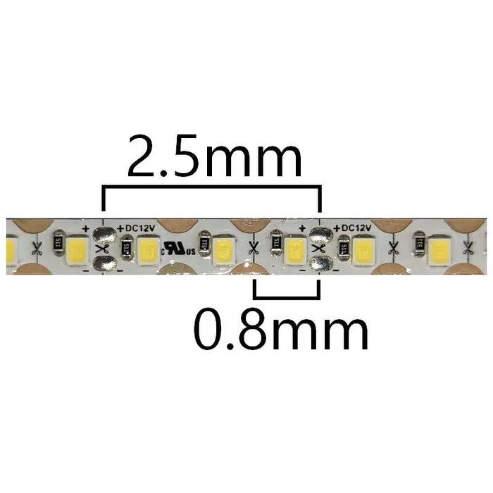 Ruban en S DEL 6.5MM IP65 12VDC 10W/M Certifié cRUus