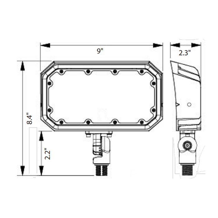 Technilight TLFLF series Outdoor LED floodlight SW support 3/4/5K