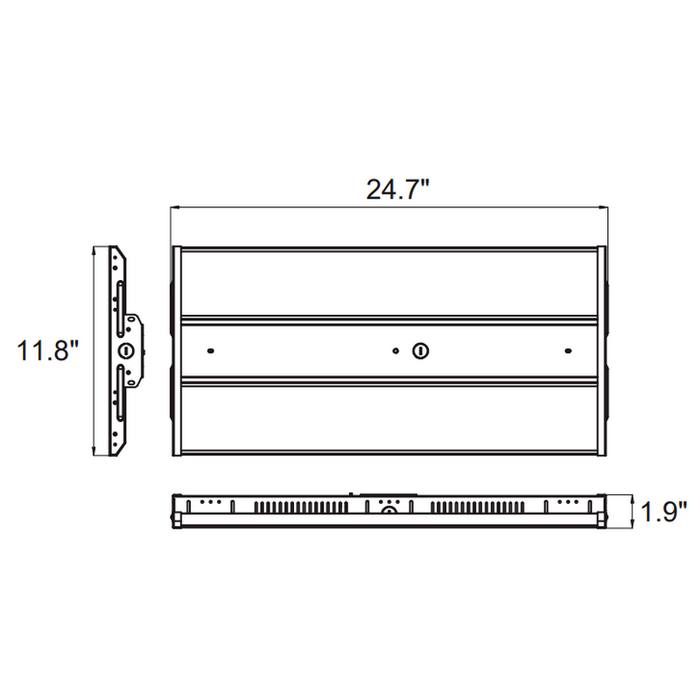 Technilight TLHBL series 2' LED interior light fixture for high ceiling 3500/4/5K