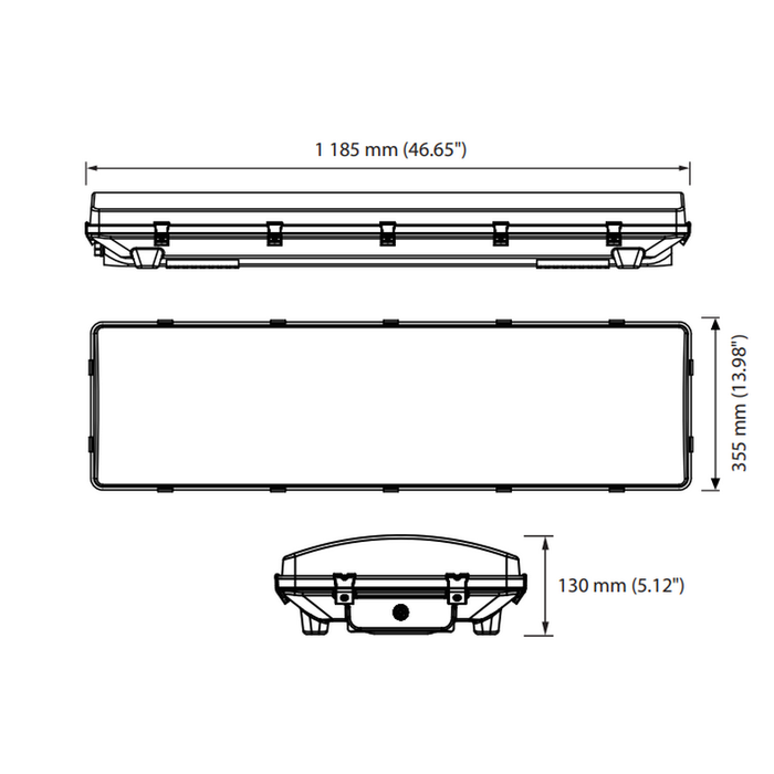 Technilight TLHP Series Waterproof Indoor LED Light Fixture for High Ceiling 4/5/6500K