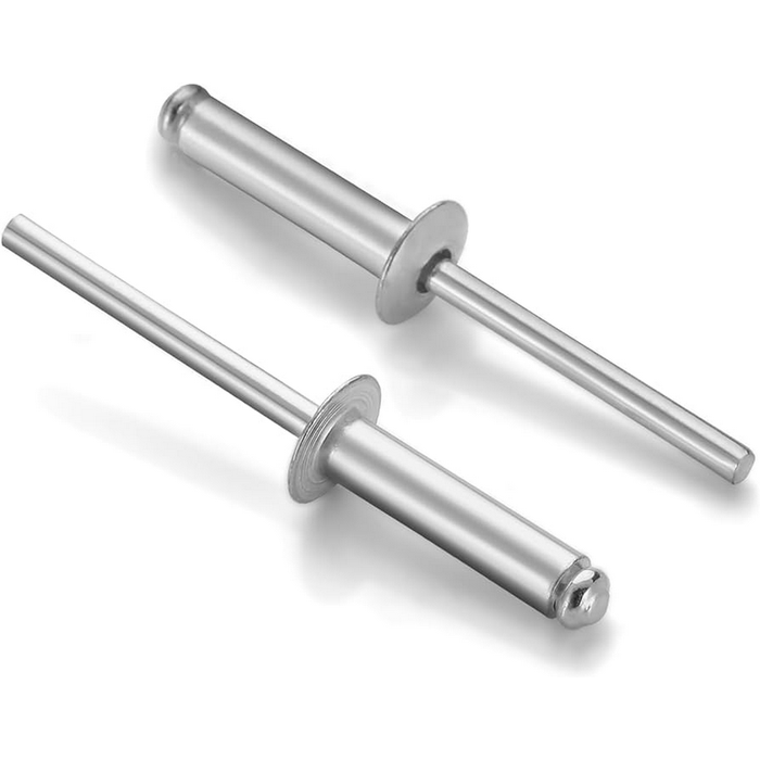 Standard aluminum and steel rivets