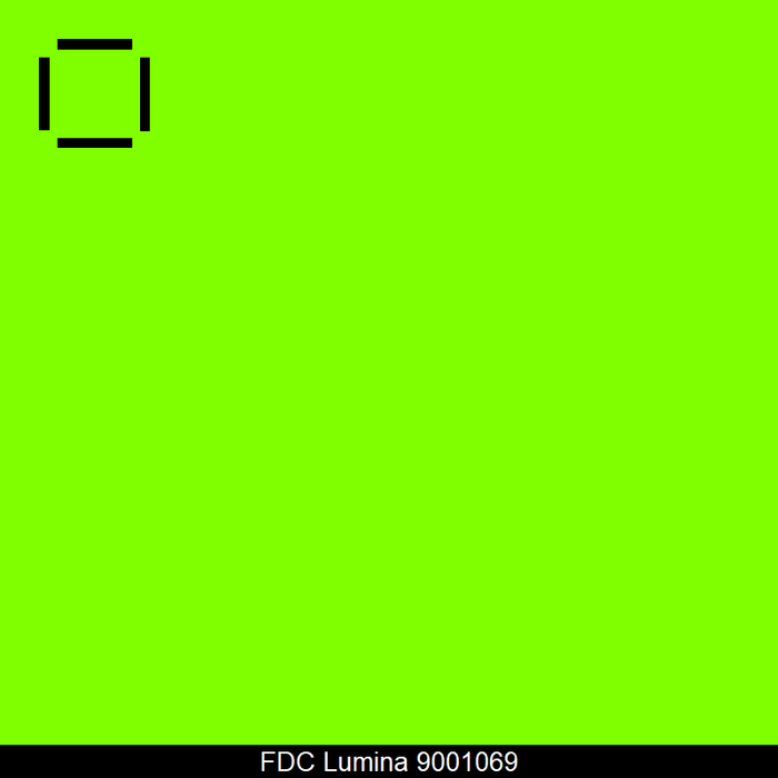 FDC Lumina 9001 Fluorescent Opaque Vinyl Film for Thermal Transfer